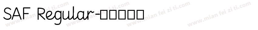SAF Regular字体转换